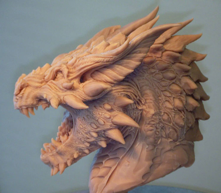 Smaug concept1 (personal) by Grant Niesner - search and link Sculpture with SculptSite.com