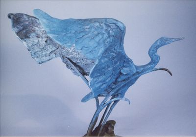 Blue Wing by Bill Batic - search and link Sculpture with SculptSite.com