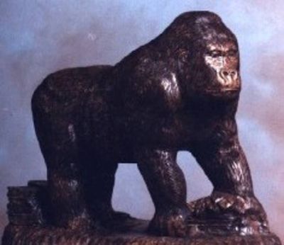 Gorilla  by Edward Kitt - search and link Sculpture with SculptSite.com