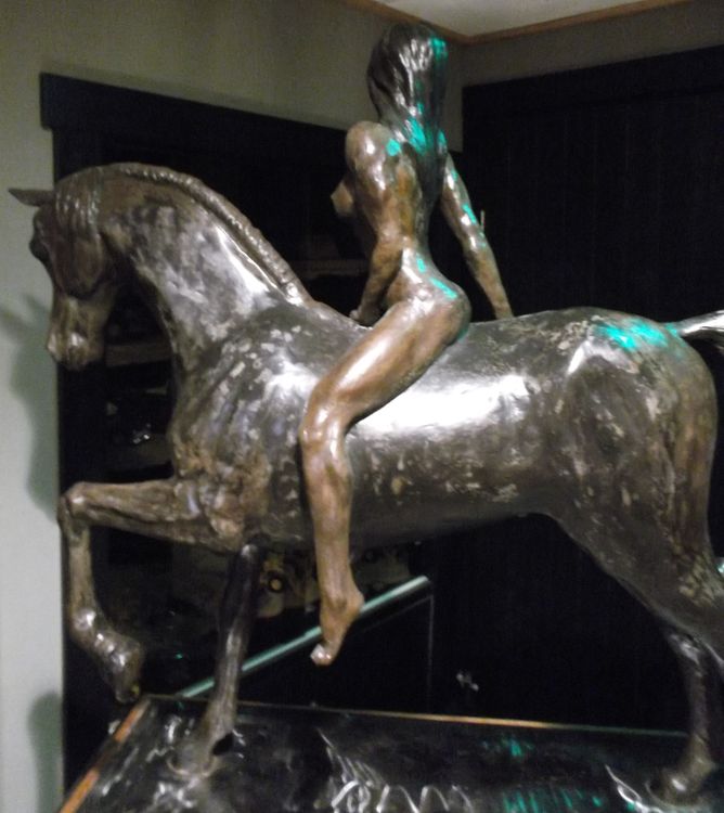 woman on horse by Edward Kitt - search and link Sculpture with SculptSite.com