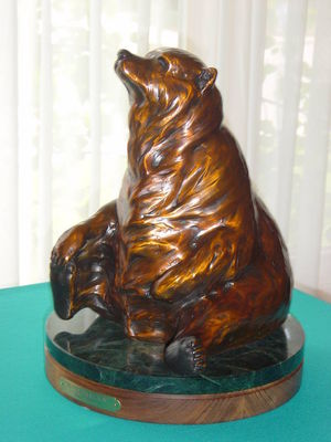 Bearly Serious - TS by Dawn Weimer - search and link Sculpture with SculptSite.com