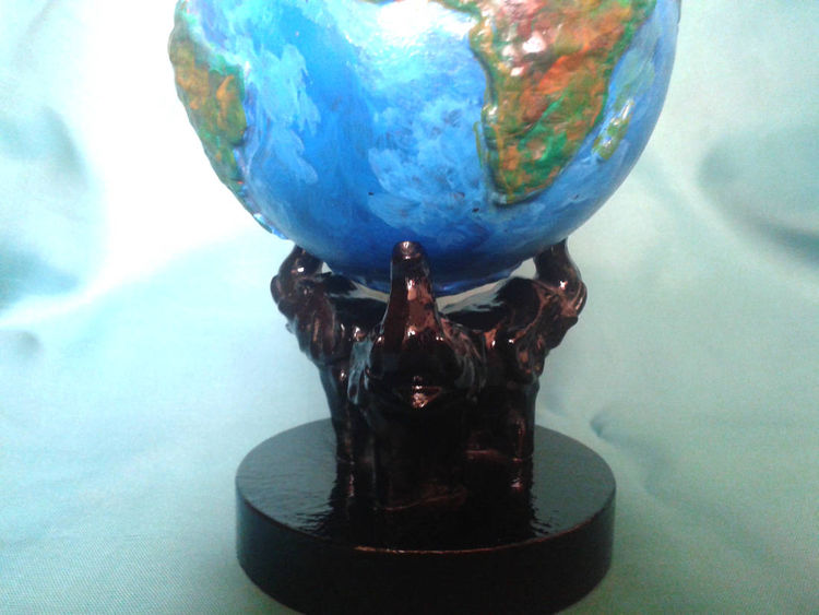 The Earth by Gela Mach - search and link Sculpture with SculptSite.com