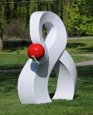 ...and one red dot. by Greg Londrigan - search and link Sculpture with SculptSite.com