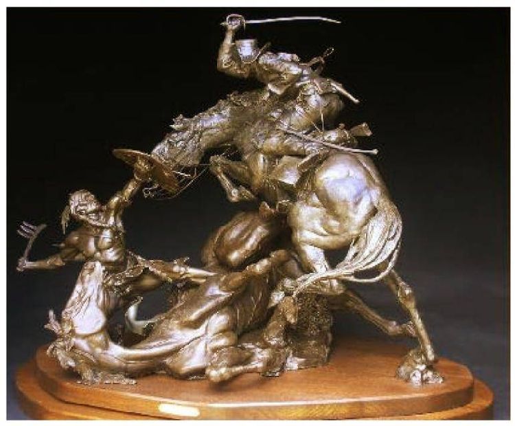 When Warriors Meet by Michael Boyett - search and link Sculpture with SculptSite.com