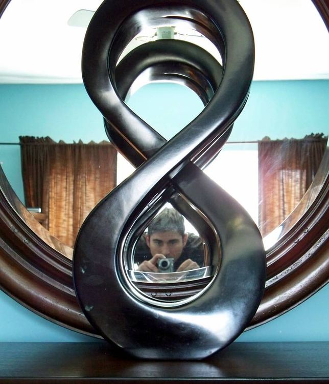 Mirror Image of Infinity  by Jason Nelson - search and link Sculpture with SculptSite.com