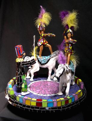 Circus Riders by Jill Nassau - search and link Sculpture with SculptSite.com