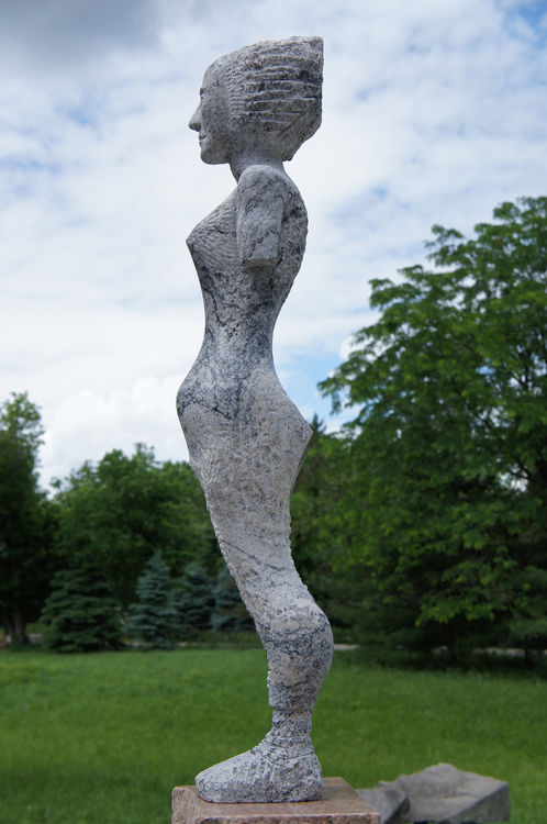 ETRUSCAN MAENAD : NH RAGAZZA by Jon Barlow Hudson - search and link Sculpture with SculptSite.com