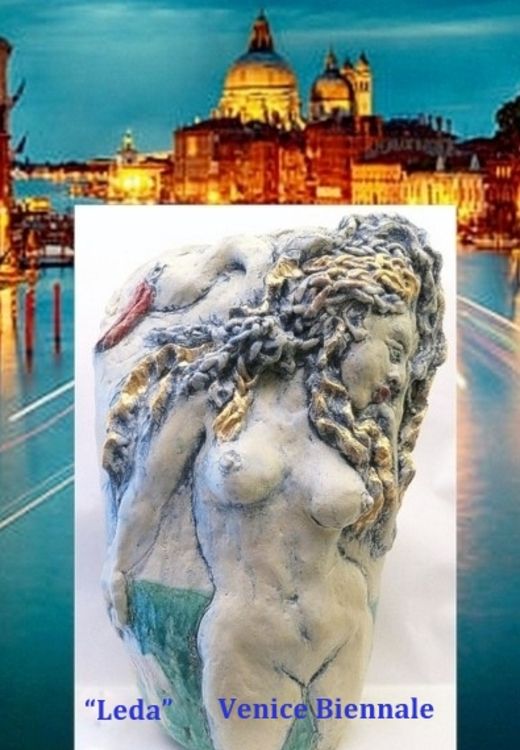 "Leda and the Swan" by Judith Unger - search and link Sculpture with SculptSite.com