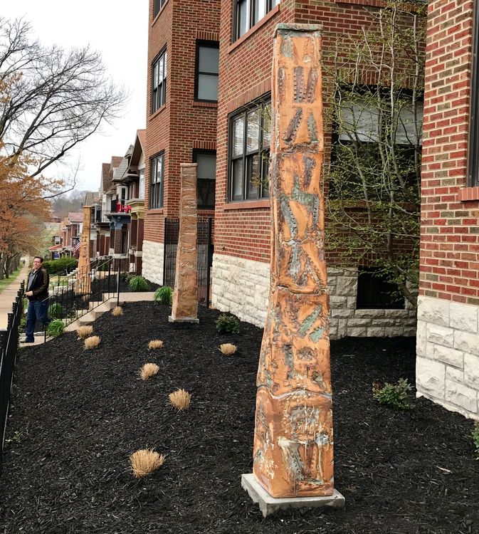 Bridge Columns by Carol Fleming - search and link Sculpture with SculptSite.com