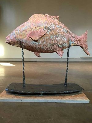 Red Snapper by Carol Fleming - search and link Sculpture with SculptSite.com