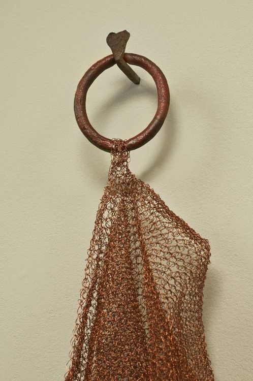 Copper Sack! Definitely. by Leslie Pontz - search and link Sculpture with SculptSite.com