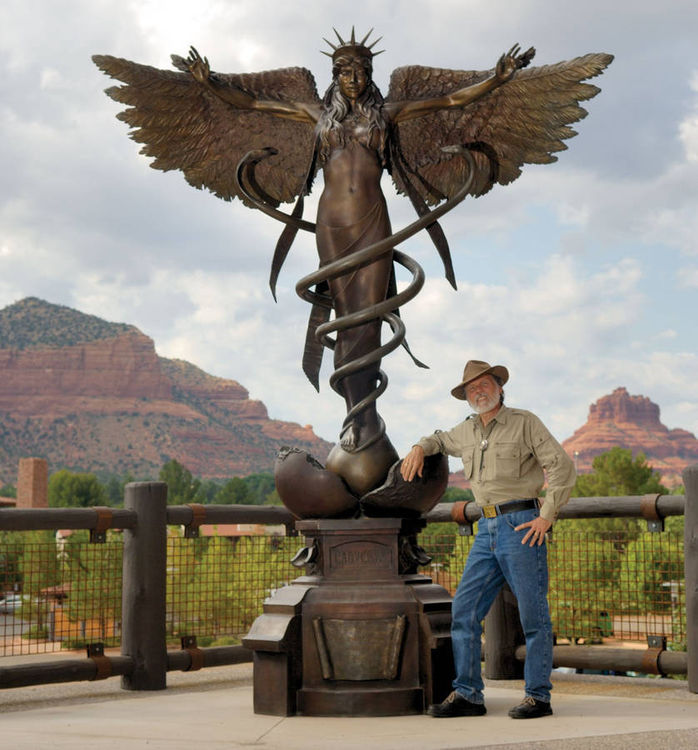 Caduceus by James Muir - search and link Sculpture with SculptSite.com