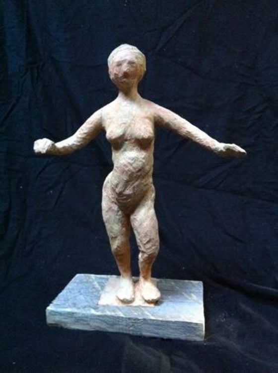 Standing Woman by Mark LaRiviere - search and link Sculpture with SculptSite.com