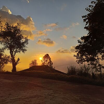 Rural landscape in the late afternoon by Morna Laird - search and link Sculpture with SculptSite.com