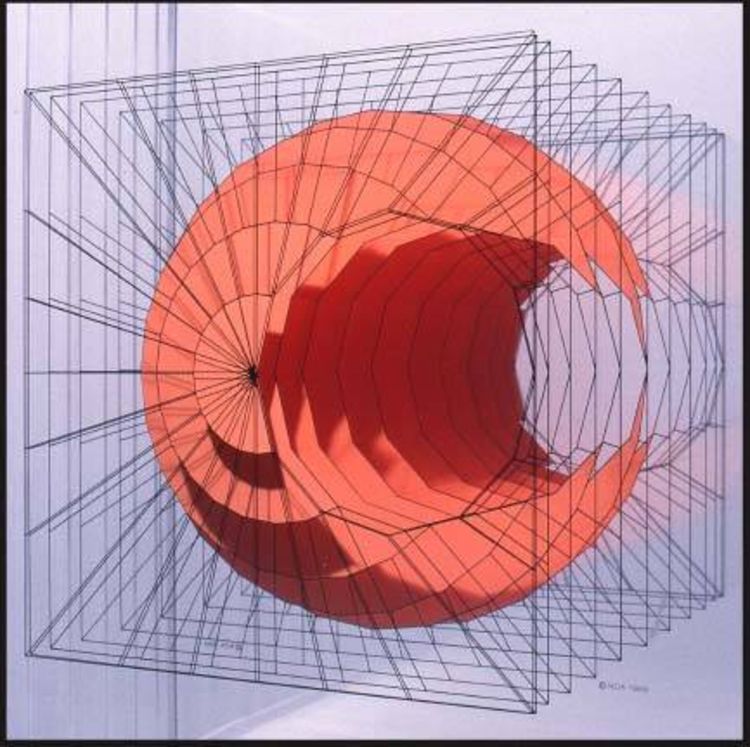 (sphere minus cylinder) by Noa Attia - search and link Sculpture with SculptSite.com