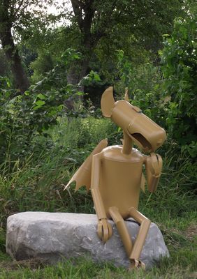 Thinker gargoyle by Antonin Gauthier - search and link Sculpture with SculptSite.com