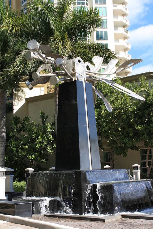The Water Garden by Wayne Trapp - search and link Sculpture with SculptSite.com